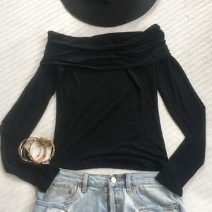 BP Long Sleeve Off the Shoulder Top